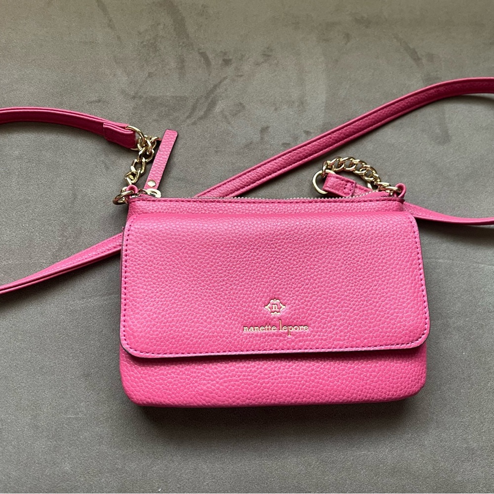 Nanette Lepore Vibrant Pink Crossbody Bag